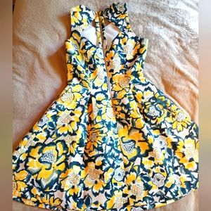 H&M Floral Cutout Dress
